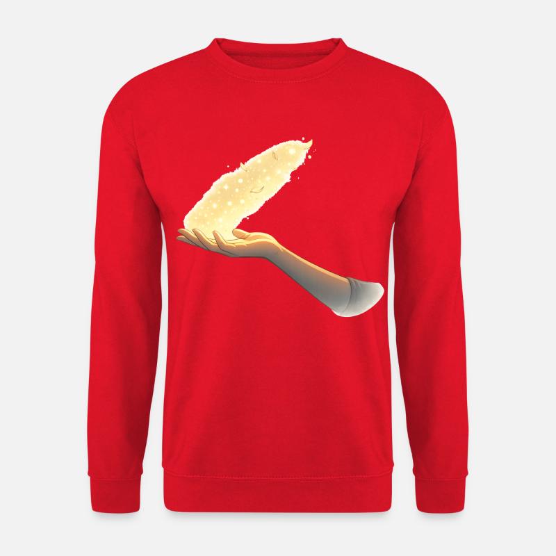 Loslassen – ein stilles Zeichen - Unisex Pullover - Rot