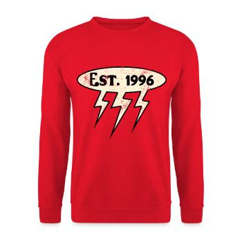 Millésime 1996 - Sweat-shirt Unisexe - rouge - Devant - Alina (178cm) & Michal (187cm)