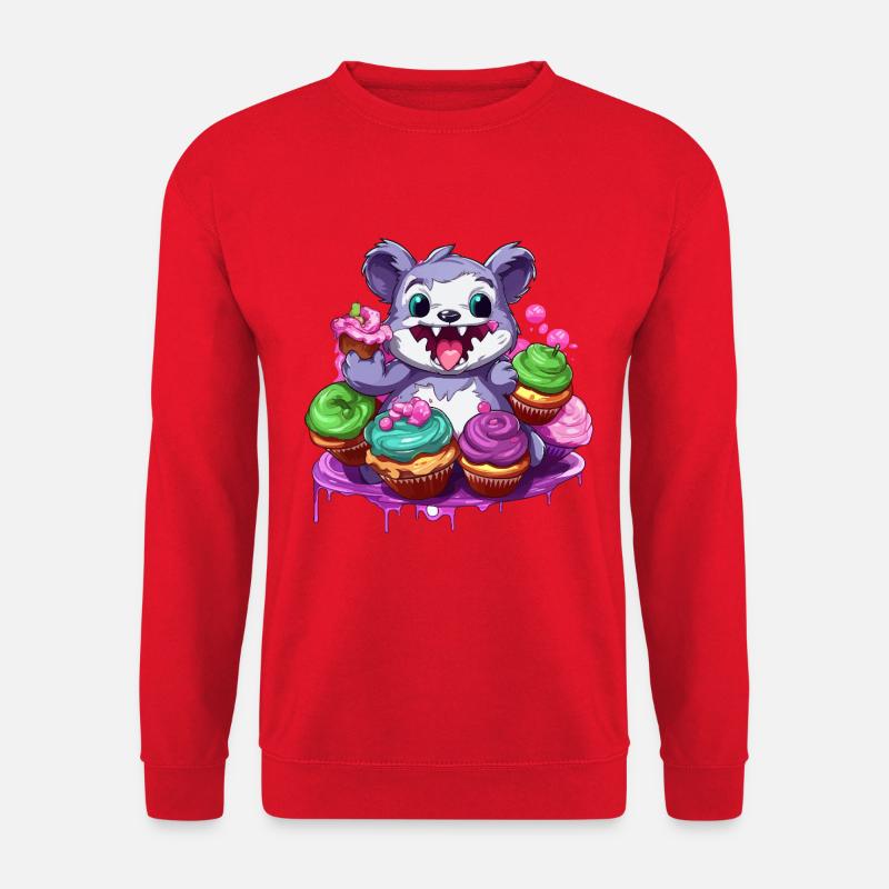 Zuckerschnute Monster Cupcake Parade - Unisex Pullover - Rot