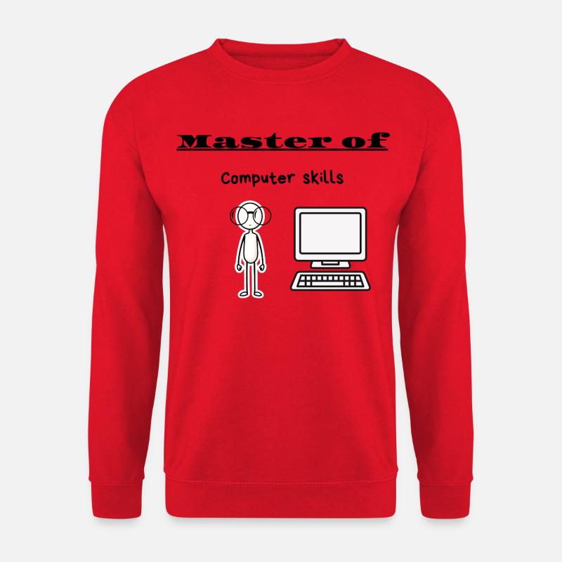 Master der Computerfähigkeiten - Unisex Pullover - Rot