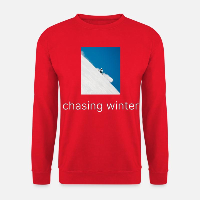 chasing winter - Unisex Pullover - Rot