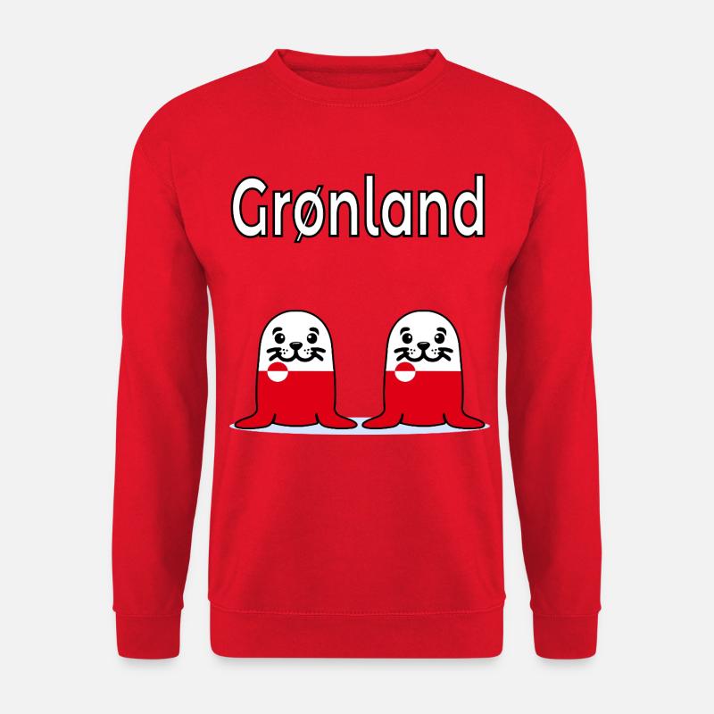 Grönlandrobben-Meeressäuger - Unisex Pullover - Rot