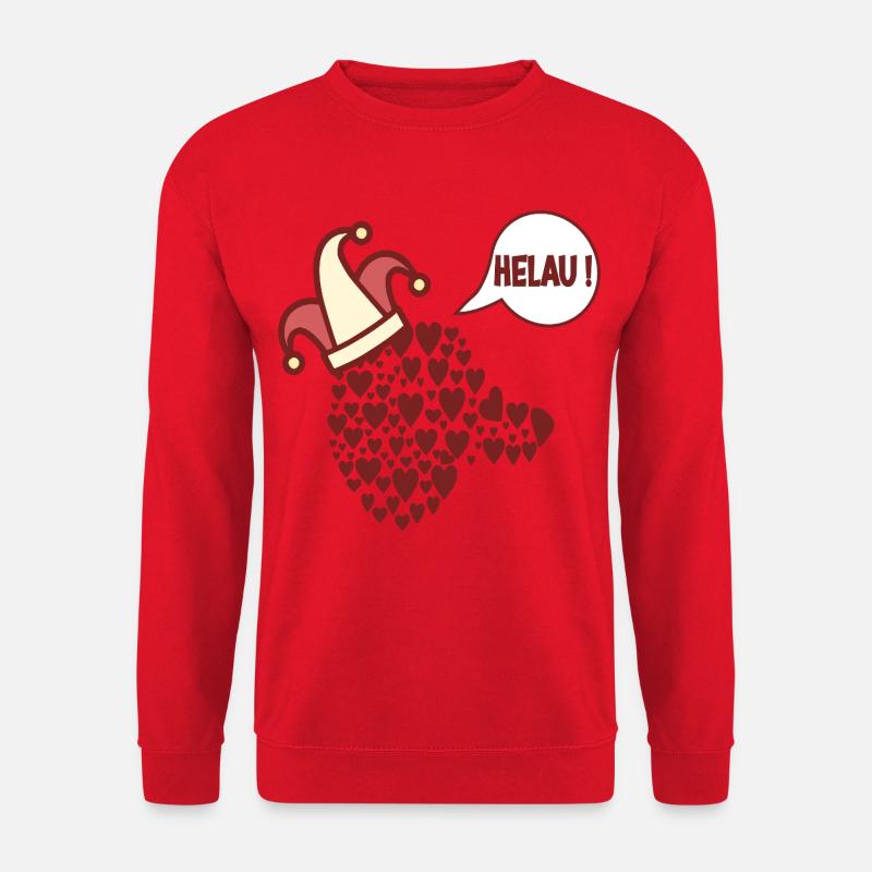 Dackel Hundekostüm Karneval Helau - Unisex Pullover - Rot