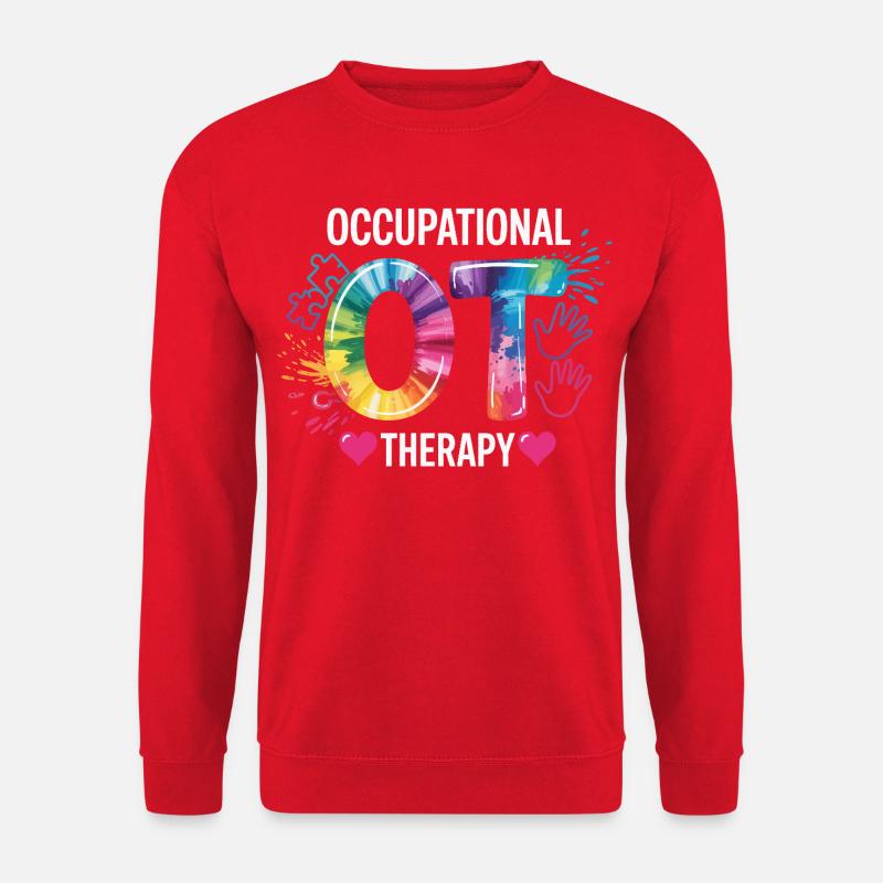 Buntes OT Logo Ergotherapie - Unisex Pullover - Rot