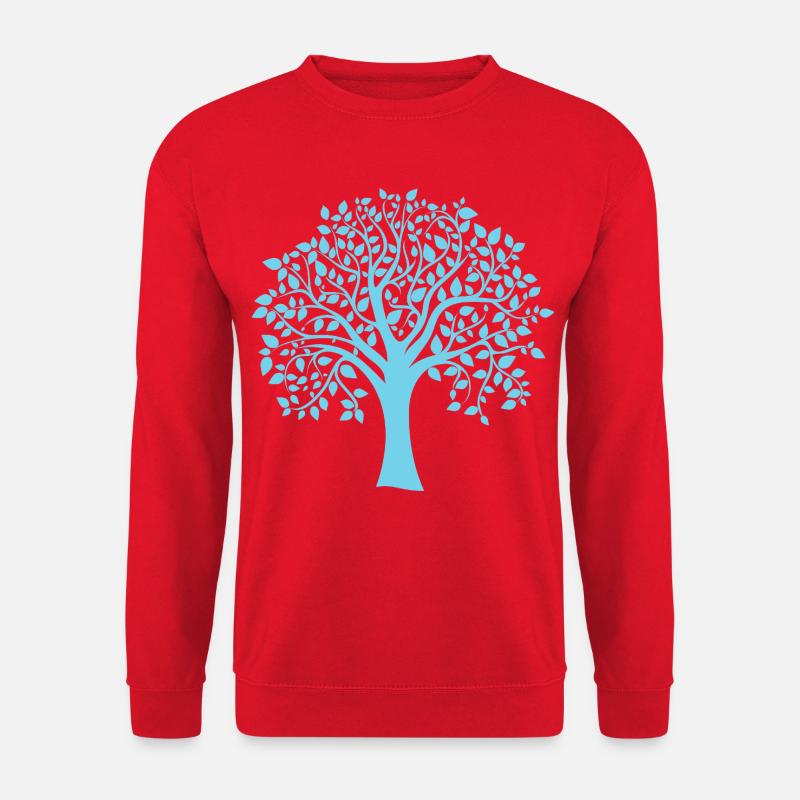 Icon Blue Jumbo Tree Print Silhouette - Unisex Sweatshirt - red