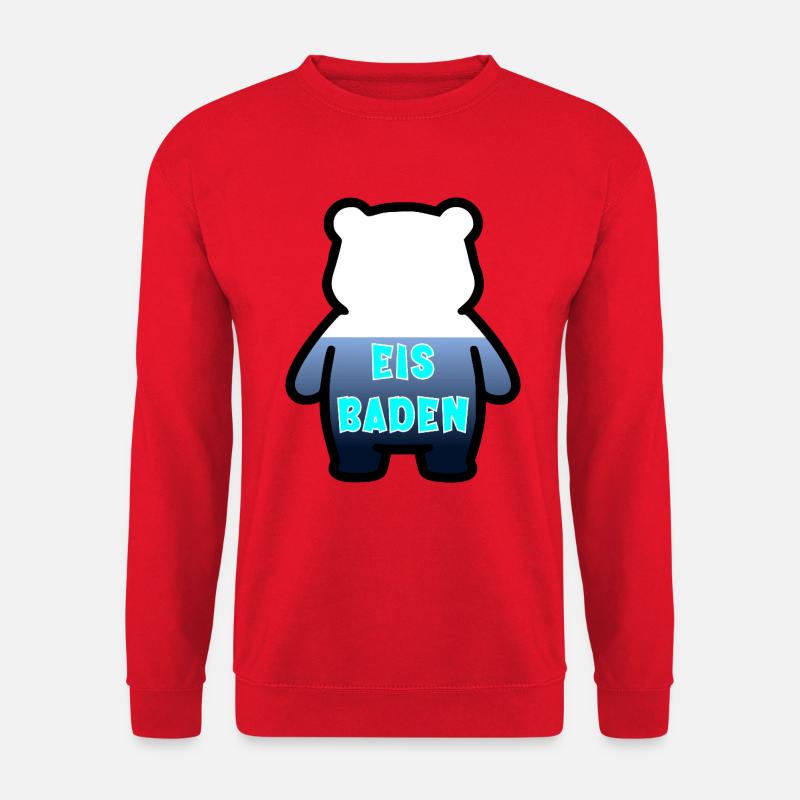 Eisbaden Bär - Unisex Pullover - Rot
