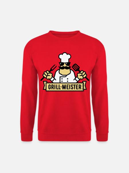 Grillmeister (Grilling / Barbecue / BBQ / 3C) - Unisex Sweatshirt - red