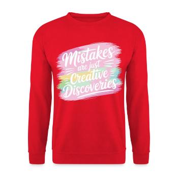 Découvertes créatives Motivation Design - Sweat-shirt Unisexe - rouge - Devant - Alina (178cm) & Michal (187cm)