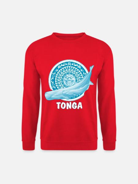 Cachalolots et masque tiki - Sweat-shirt Unisexe - rouge