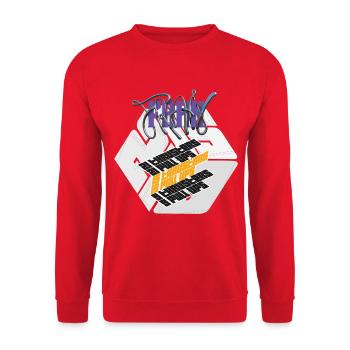 Fran Hero WOD Cross Training light graphic version - Unisex Sweatshirt - red - Front - Alina (178cm) & Michal (187cm)