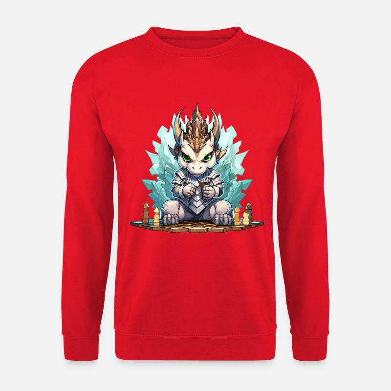 Eisdrache Ritter Kristallkranz - Unisex Pullover - Rot