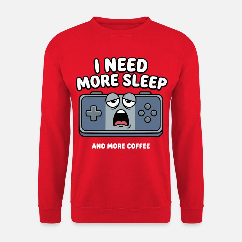 Schlafmangel Gaming Controller - Unisex Pullover - Rot