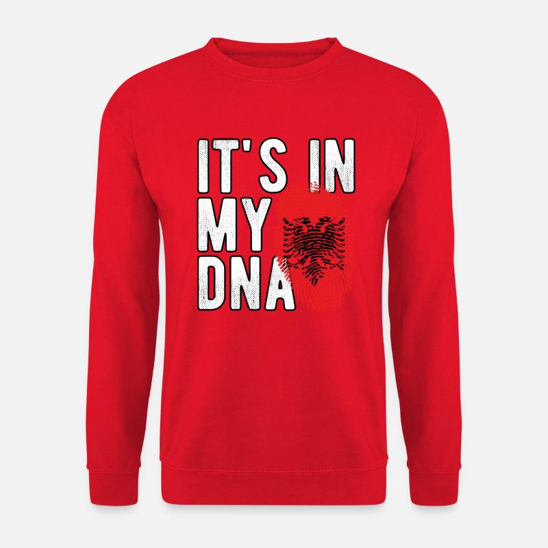 It's in my DNA Albanien - Unisex Pullover - Rot