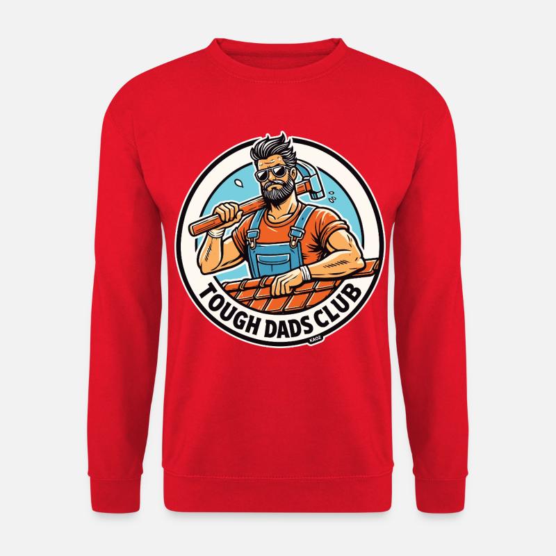 Harte Väter Heimwerker Club - Unisex Pullover - Rot
