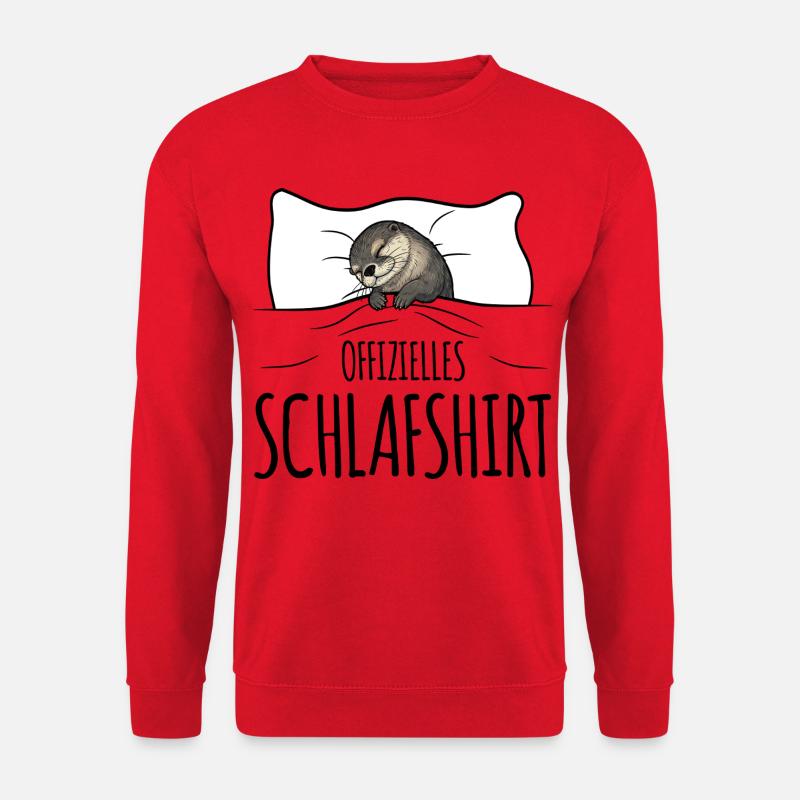Otter Schlafshirt - Unisex Pullover - Rot