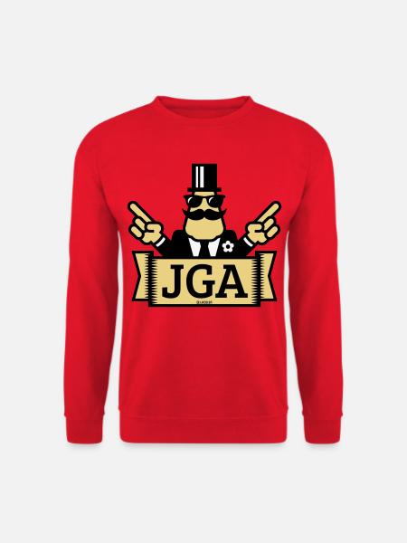 JGA Handzeichen (Junggesellenabschied / 3C) - Unisex Pullover - Rot