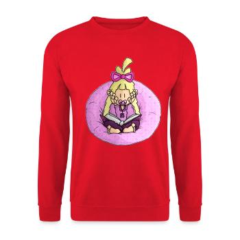 Tida - le livre / - Sweat-shirt Unisexe - rouge - Devant - Alina (178cm) & Michal (187cm)