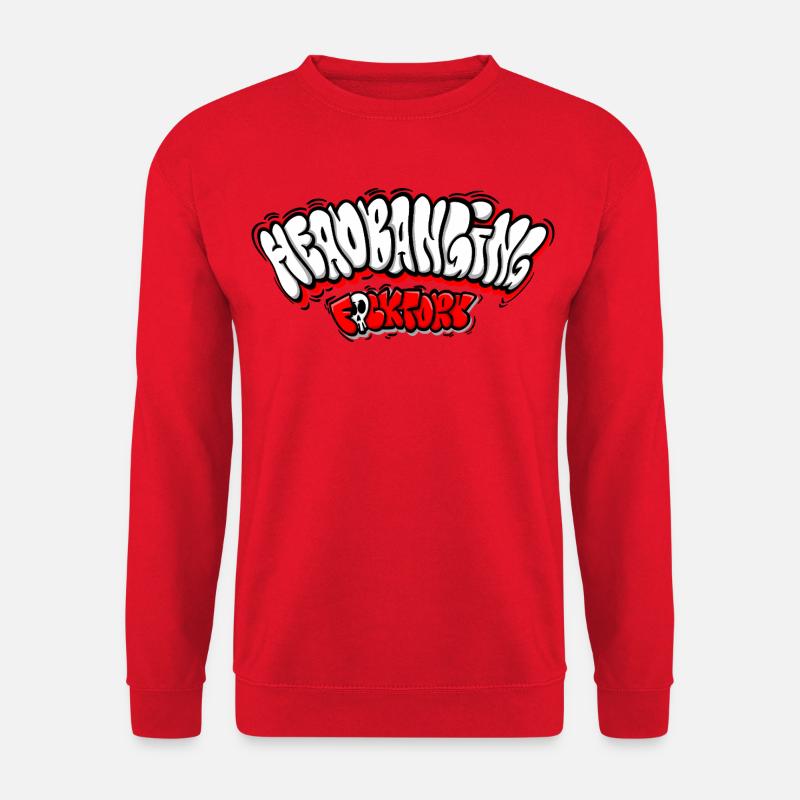 Headbanging Network Graffiti - Unisex Sweatshirt - red