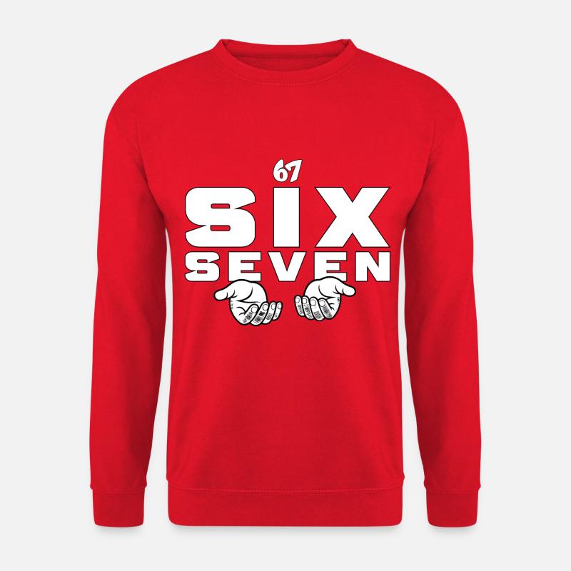67 Six Seven - Unisex Pullover - Rot