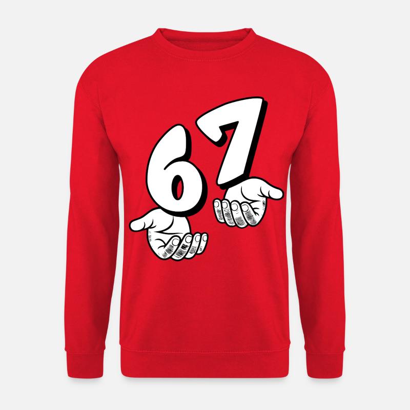 67 Six Seven - Unisex Pullover - Rot