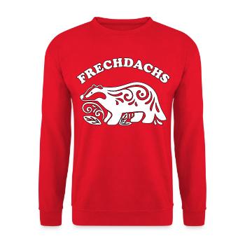 Cheeky – The Cheeky Rogue - Unisex Sweatshirt - red - Front - Alina (178cm) & Michal (187cm)