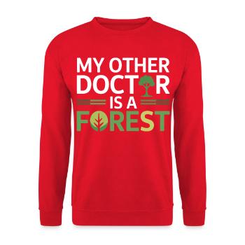 Certified Clinical Environmental Health Specialist - Unisex Sweatshirt - red - Front - Alina (178cm) & Michal (187cm)
