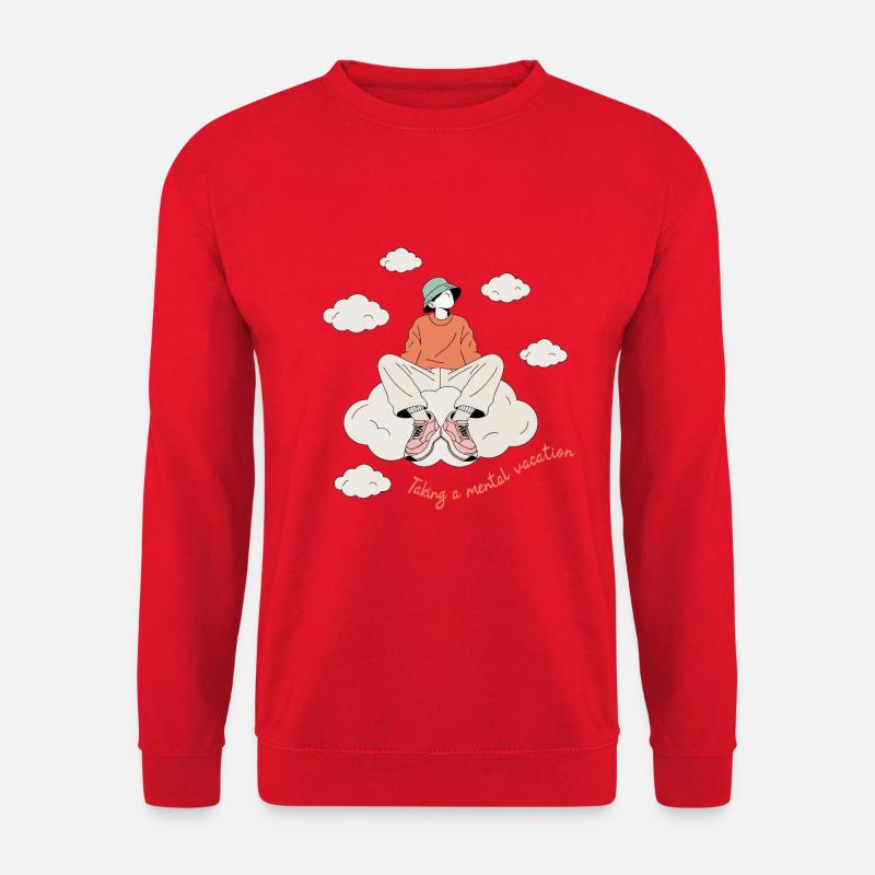 Einen mentalen Urlaub machen - Unisex Pullover - Rot
