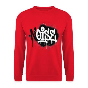 Graffiti Noisy Spray - Unisex Sweatshirt - red - Front - Alina (178cm) & Michal (187cm)