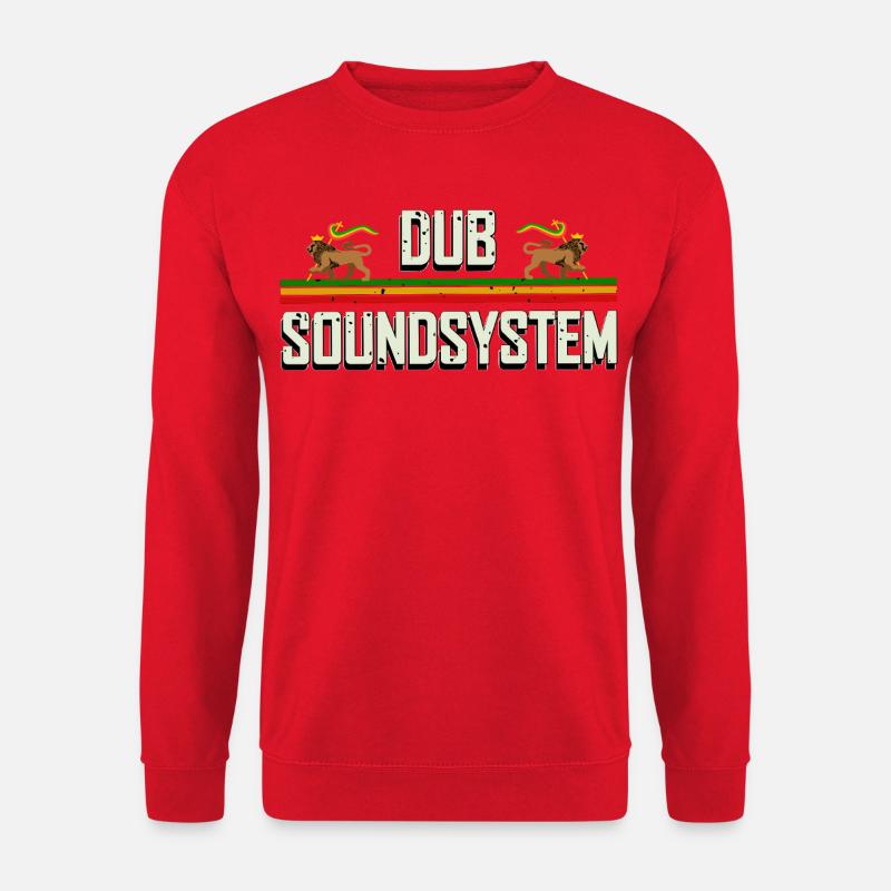 Dub Reggae Soundsystem Party - Unisex Pullover - Rot