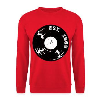 Millésime 1965 - Sweat-shirt Unisexe - rouge - Devant - Alina (178cm) & Michal (187cm)