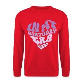 Cadeau rétro vintage pour le 16e anniversaire 2010 - Sweat-shirt Unisexe - rouge - Devant - Alina (178cm) & Michal (187cm)