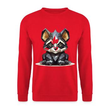 Chiot Chihuahua géométrique - Sweat-shirt Unisexe - rouge - Devant - Alina (178cm) & Michal (187cm)