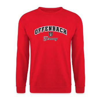 Offenbach Germany  - Unisex Pullover - Rot - Vorne - Alina (178cm) & Michal (187cm)