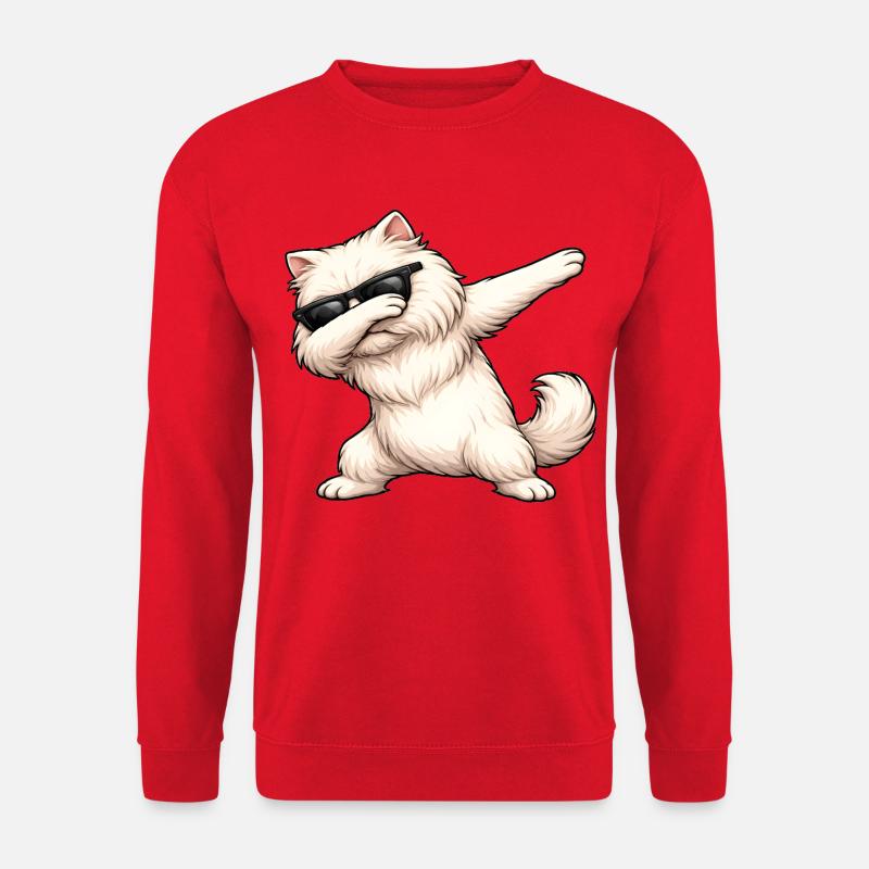 Dabbing Persian Cat - Unisex Sweatshirt - red