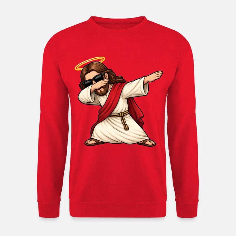 Dabbing Jesus - Unisex Pullover - Rot