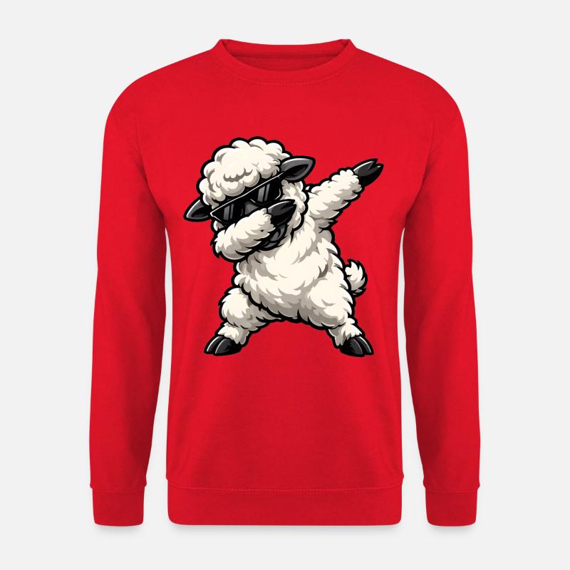 Dabbing Sheep - Unisex Sweatshirt - red