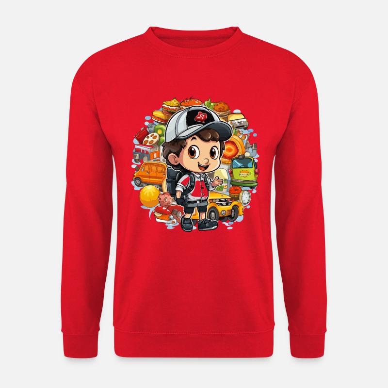 Essensabenteuer Entdecker - Unisex Pullover - Rot