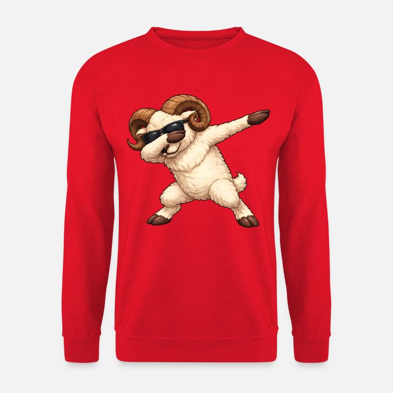 Dabbing Widder - Unisex Pullover - Rot