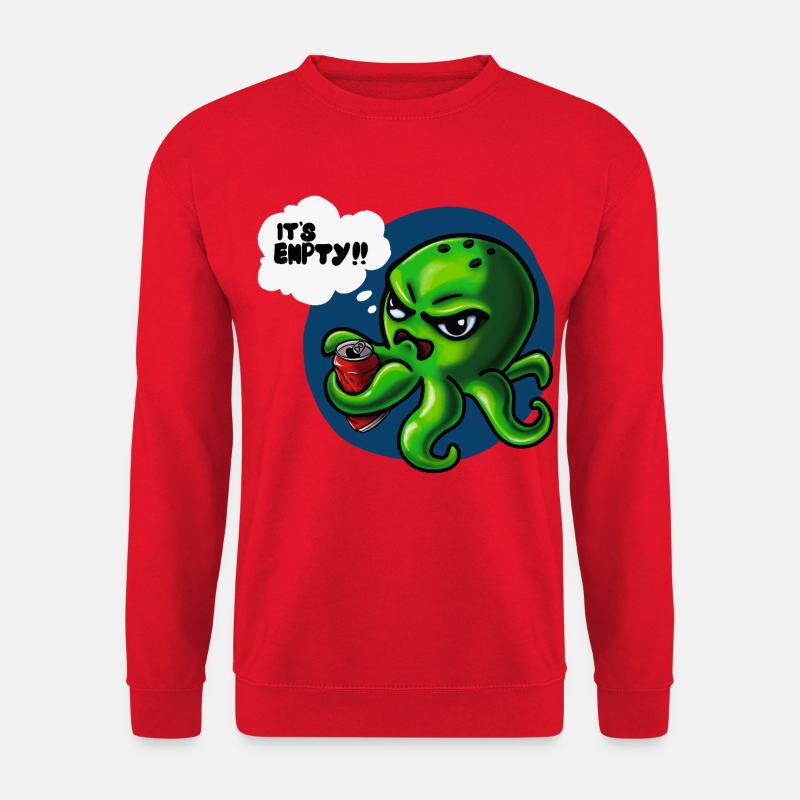 Grumpy Kraken - Unisex Pullover - Rot