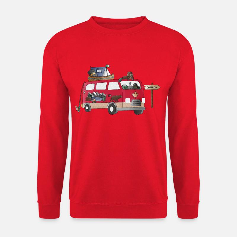 Into_Canada_Wild_Camper - Unisex Pullover - Rot