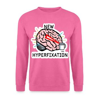 Hyperfix Brain Laser - Unisex Sweatshirt - pink - Front