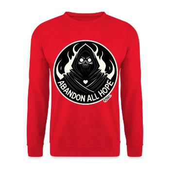 Verlasse All Hope Reaper - Unisex Pullover - Rot - Vorne - Alina (178cm) & Michal (187cm)