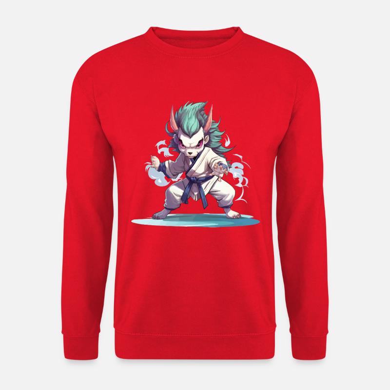 Combattant Démon en Gi - Sweat-shirt Unisexe - rouge