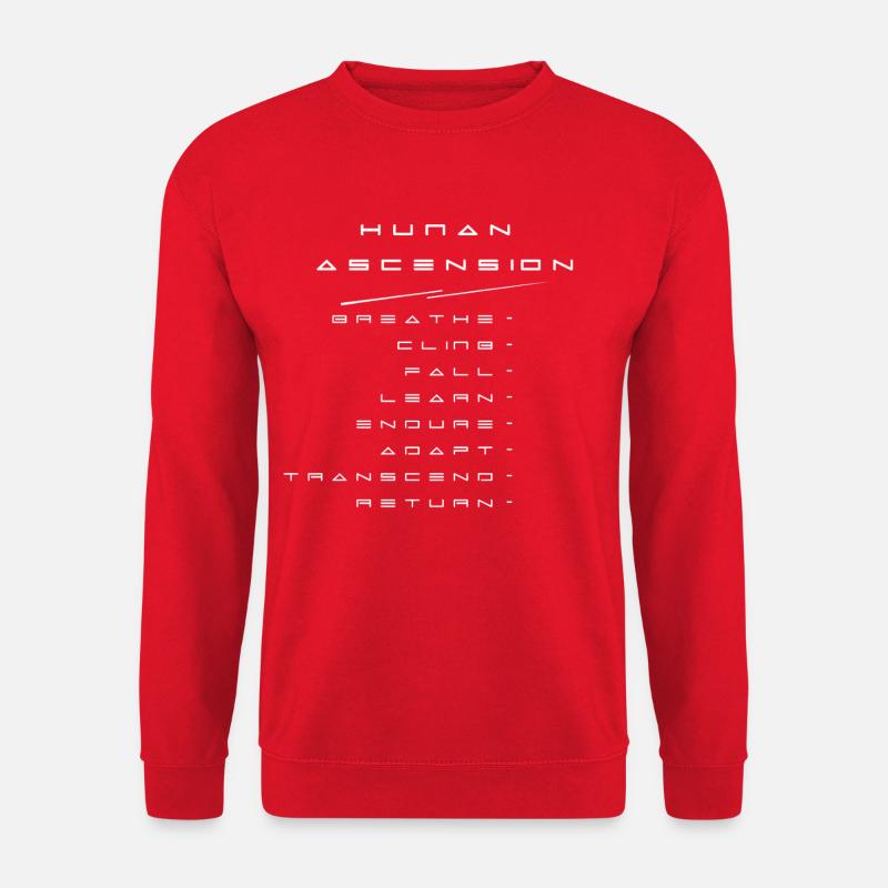 Human ascension - Unisex Sweatshirt - red