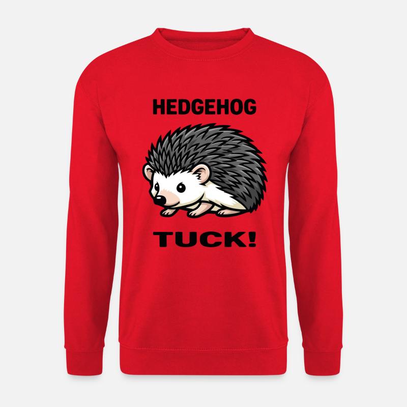 Igel-Igel-Igel-Dornengarten - Unisex Pullover - Rot