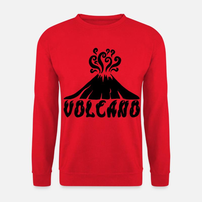 Black Volcano - Unisex Sweatshirt - red