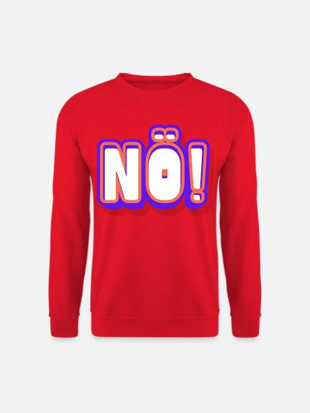 NO! Neon Pop Schriftkunst - Unisex Pullover - Rot