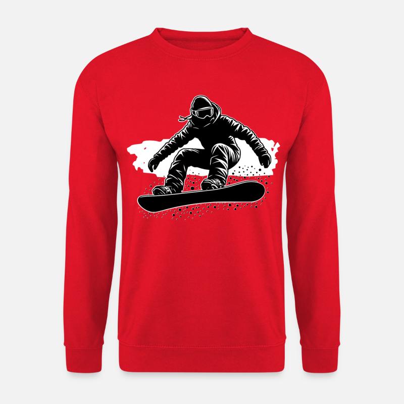 Planche à neige - Sweat-shirt Unisexe - rouge
