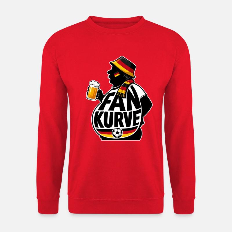 Fankurve Bierfreude Design - Unisex Pullover - Rot