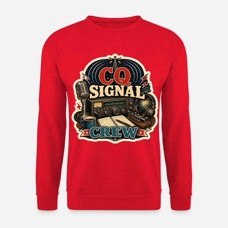 CQ SIGNAL CREW - Unisex Pullover - Rot